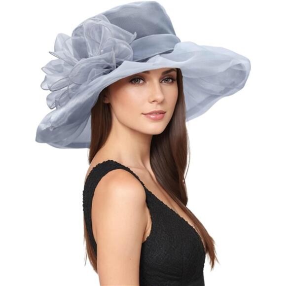 Kentucky Hats Derby for Women Grey - Picture 1 of 3